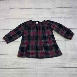 2T Hanna Andersson Chalkboard Plaid Top